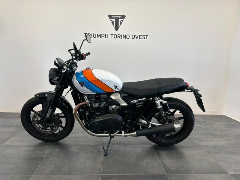 TRIUMPH Speed Twin 900 Pure White/Blue/Orange Abs